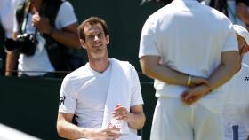 Andy Murray durante un entrenamiento en Londres.