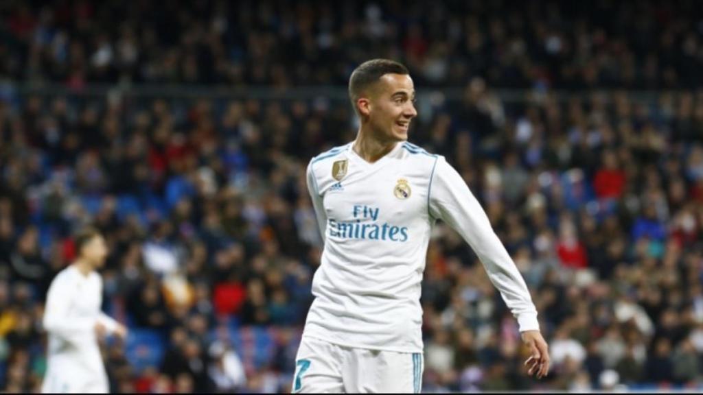 Lucas Vázquez, contra el Girona. Foto: Pedro Rodriguez/El Bernabéu