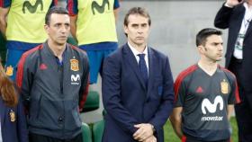 Lopetegui durante un partido de España. Foto: Facebook (@sefutbol).