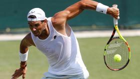 Nadal, entrenando en las pistas de Aorangi Park.