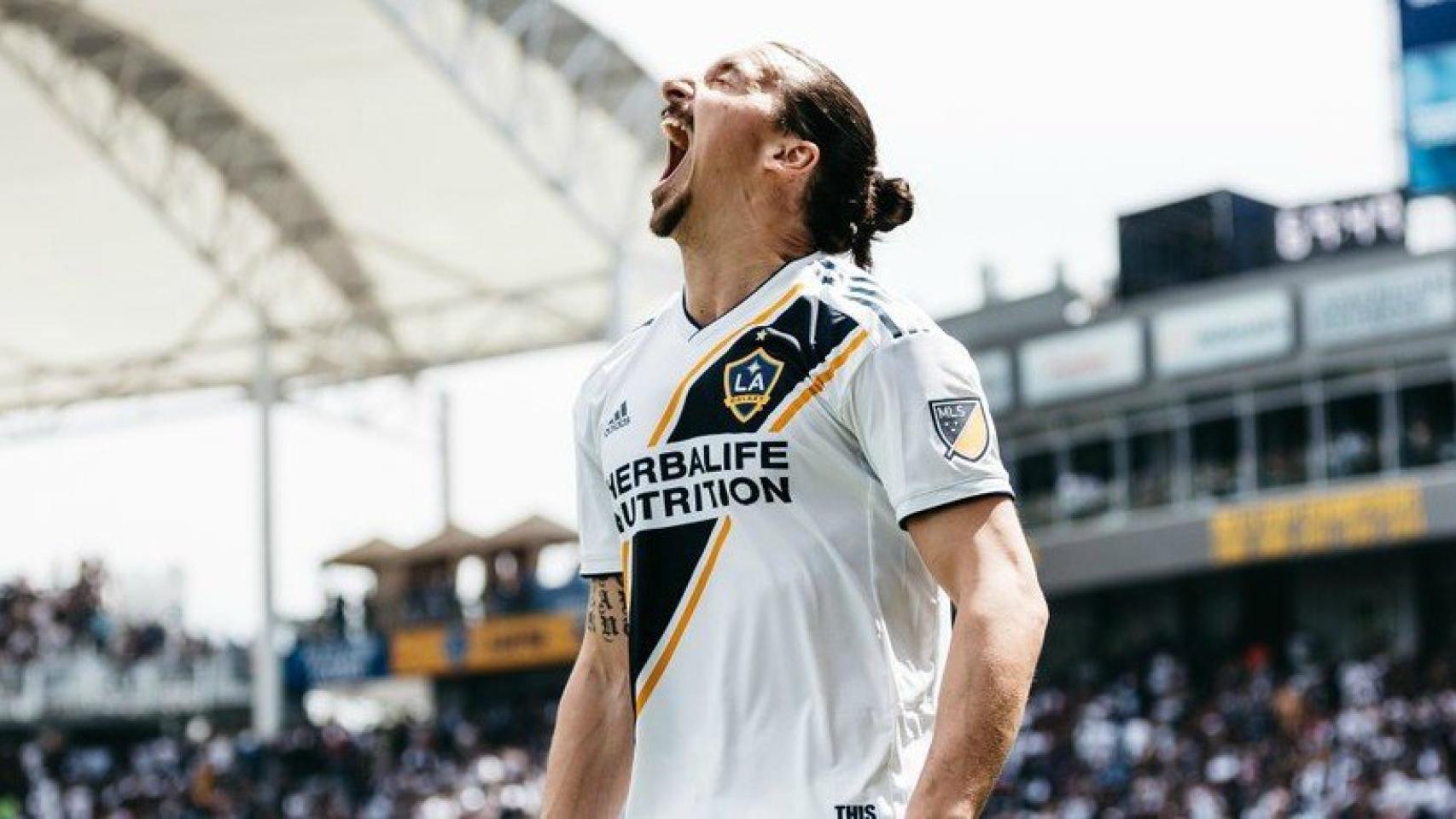 Ibrahimovic, jugador de Los Galaxy. Foto: Twitter (@LAGalaxy)