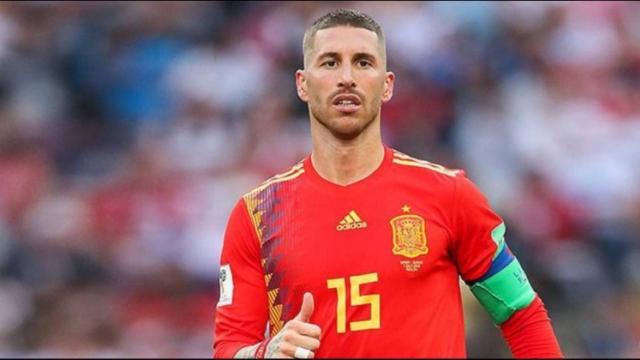 Sergio Ramos, con la Selección