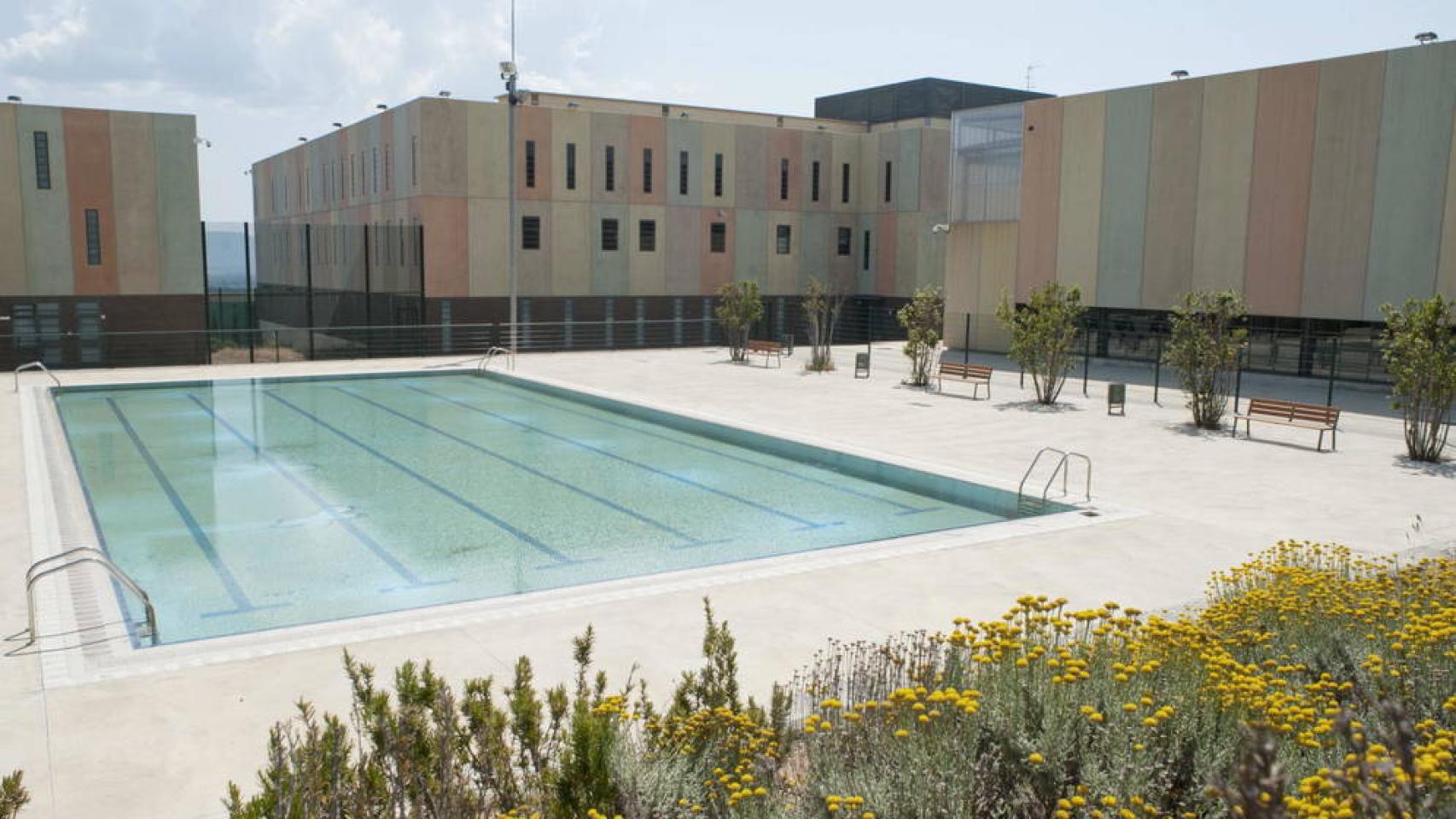 Piscina del centro penitenciario de Figueres.