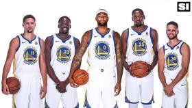 El temible quinteto titular que podrían alinear los Warriors.