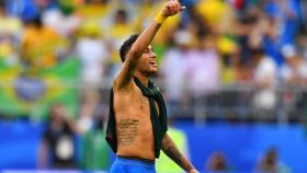 Neymar, tras conseguir el pase a octavos.
