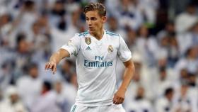 Marcos Llorente en el Bernabéu