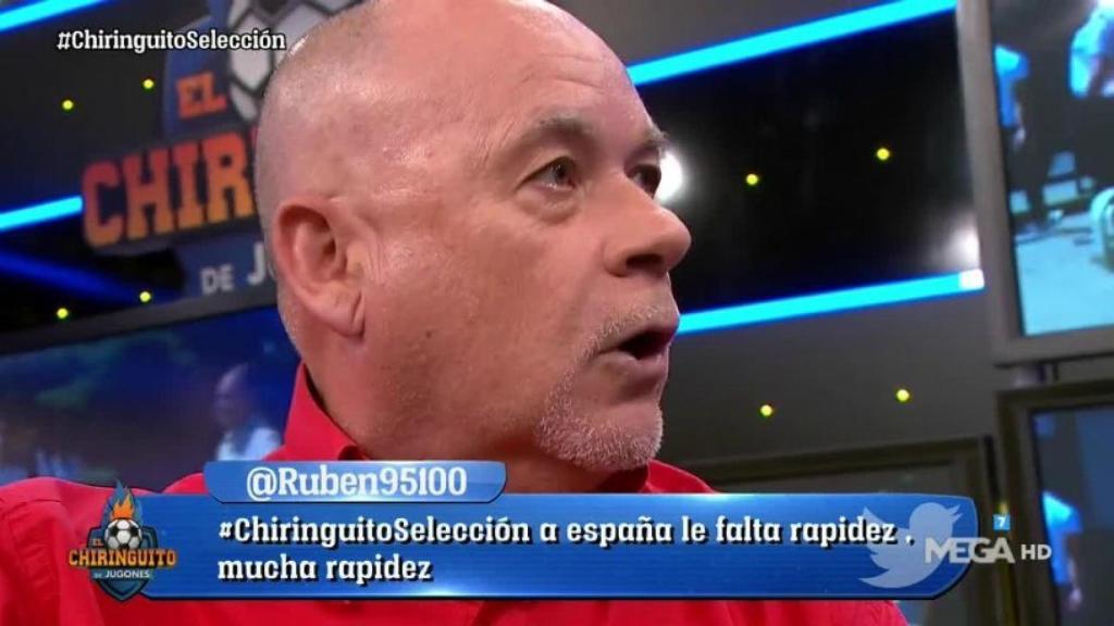 Alfredo Duro en El Chiringuito. Foto: Twitter (@elchiringuitotv)