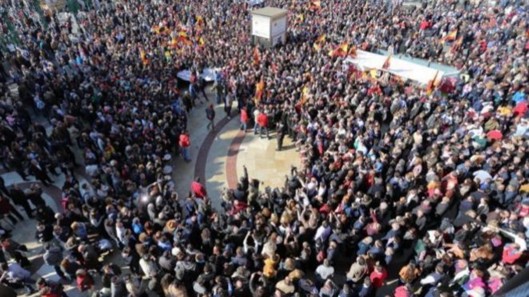 La manifestación a favor de la tauromaquia en Valencia, en marzo de 2016