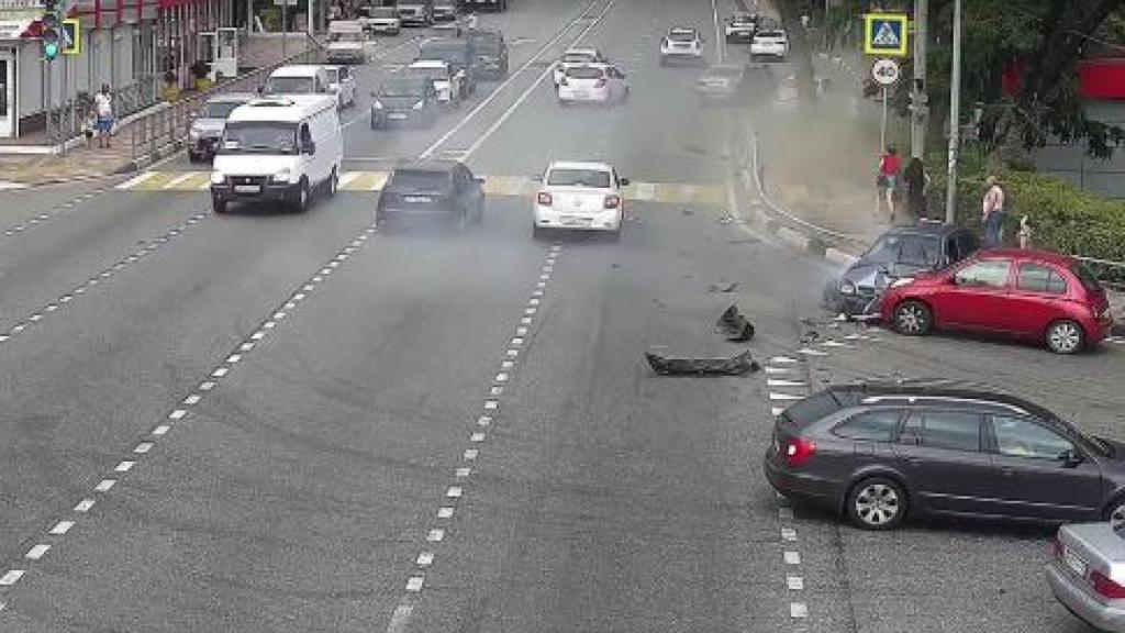 Lugar del accidente en Sochi.