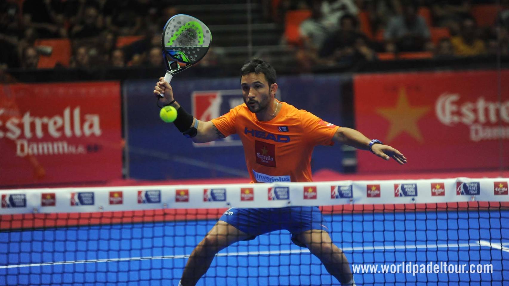 Sanyo Gutiérrez durante su partido de dieciseisavos.