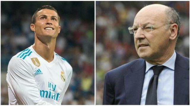 Cristiano y Marotta, director ejecutivo de la Juventus