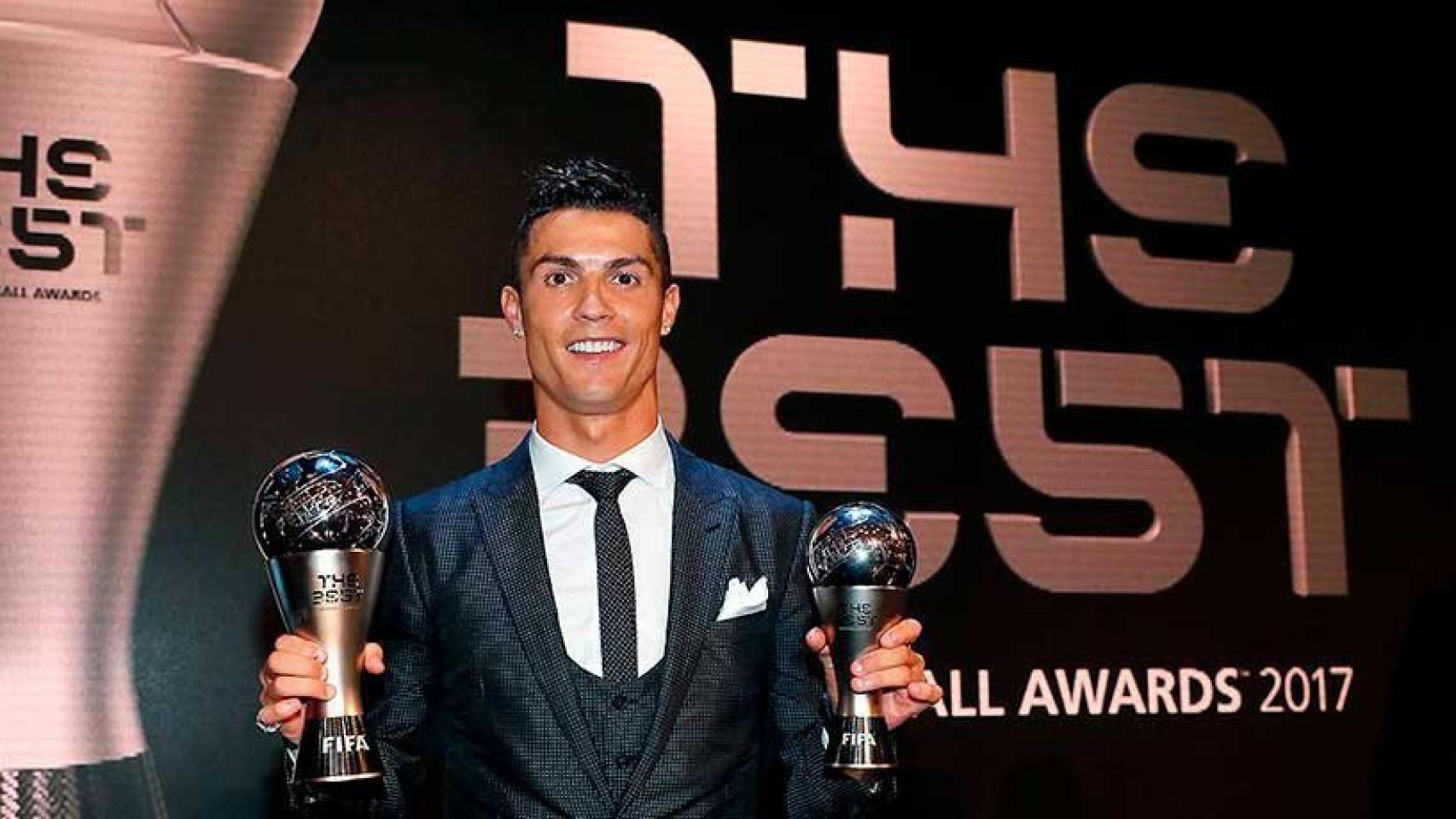 Cristiano Ronaldo premiado por partida doble en el The Best 2017