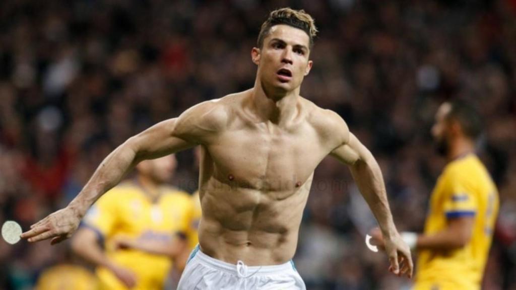 Cristiano celebra su gol a la Juventus