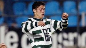 Cristiano en el Sporting de Portugal. Foto uefa.com