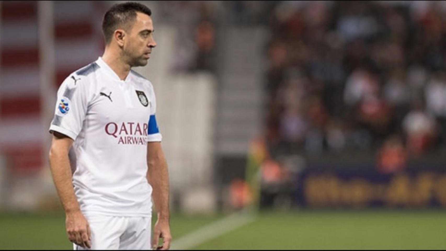 Xavi Hernández, durante un partido con Al-Sadd. Foto: al-saddclub.com