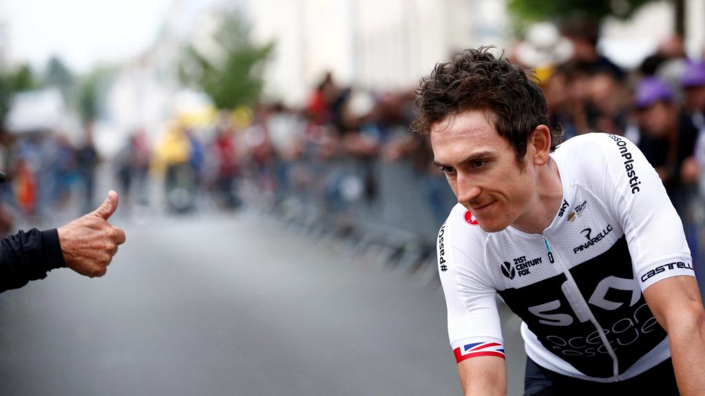 Geraint Thomas en la presentación de los equipos del Tour de Francia.