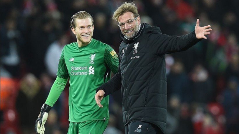 Karius y Klopp. Foto: liverpoolfc.com