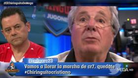 Jorge D'Alessandro en El Chiringuito. Foto: Twitter (@elchiringuitotv)