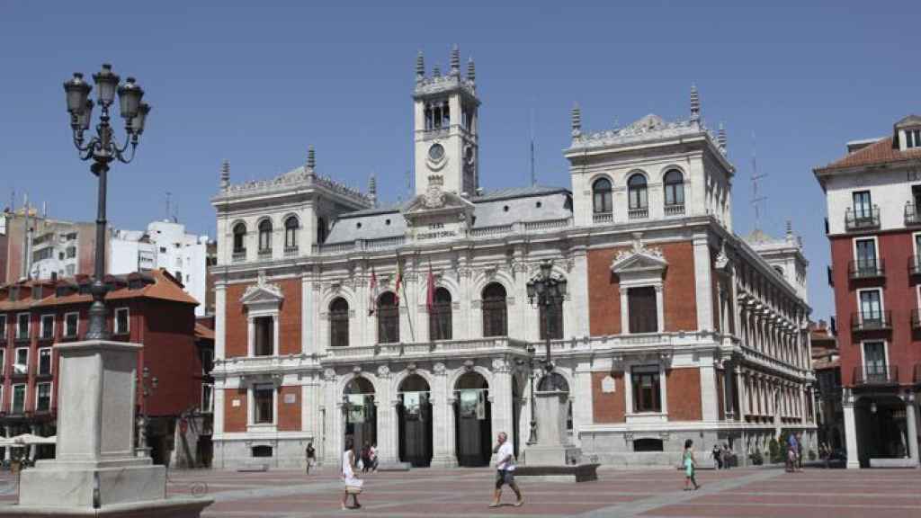 Imagen de archivo de la Plaza Mayor de Valladolid.