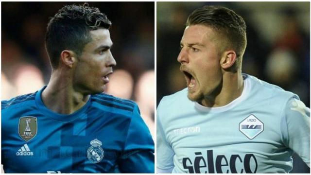 Cristiano Ronaldo y Milinkovic-Savic