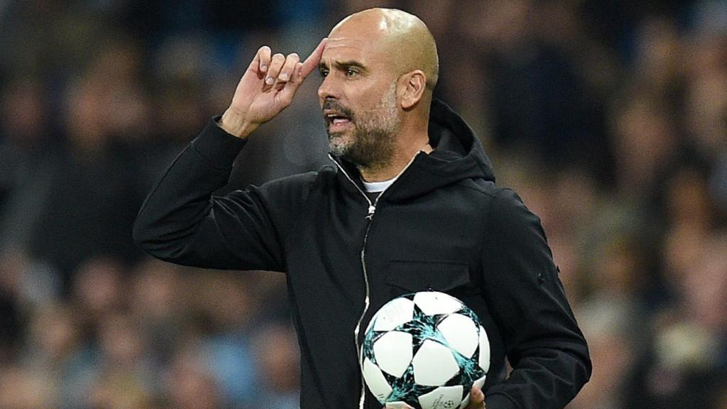 Pep Guardiola, durante un partido de la Champions.