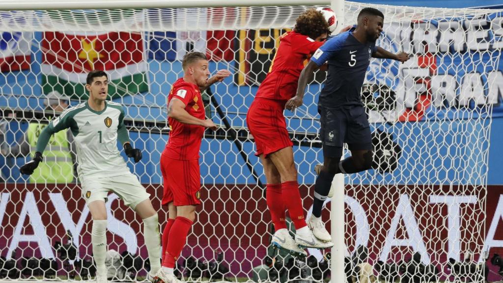 Gol de Umtiti a Bélgica.