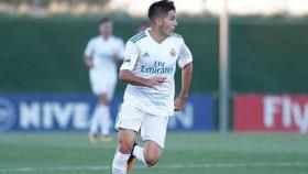 Tejero durante un partido del Real Madrid Castilla