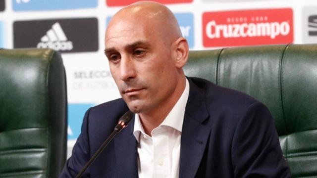 Rubiales, en rueda de prensa. Foto sefutbol.com