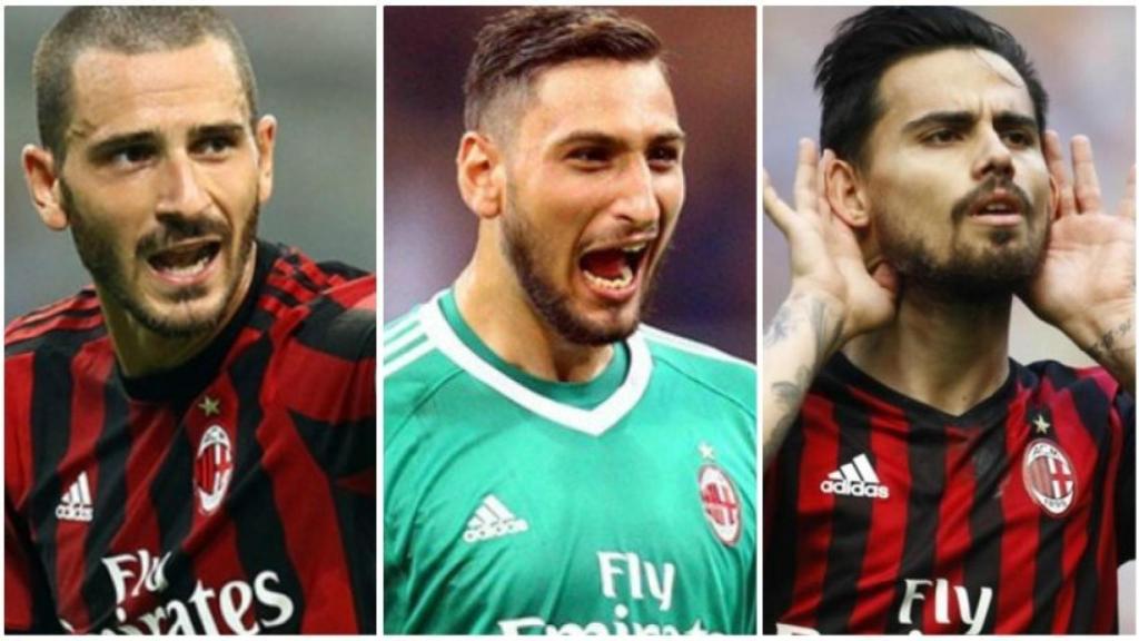 Bonucci, Donnarumma y Suso