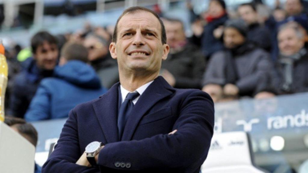 Allegri en un partido con la Juventus. Foto juventus.com