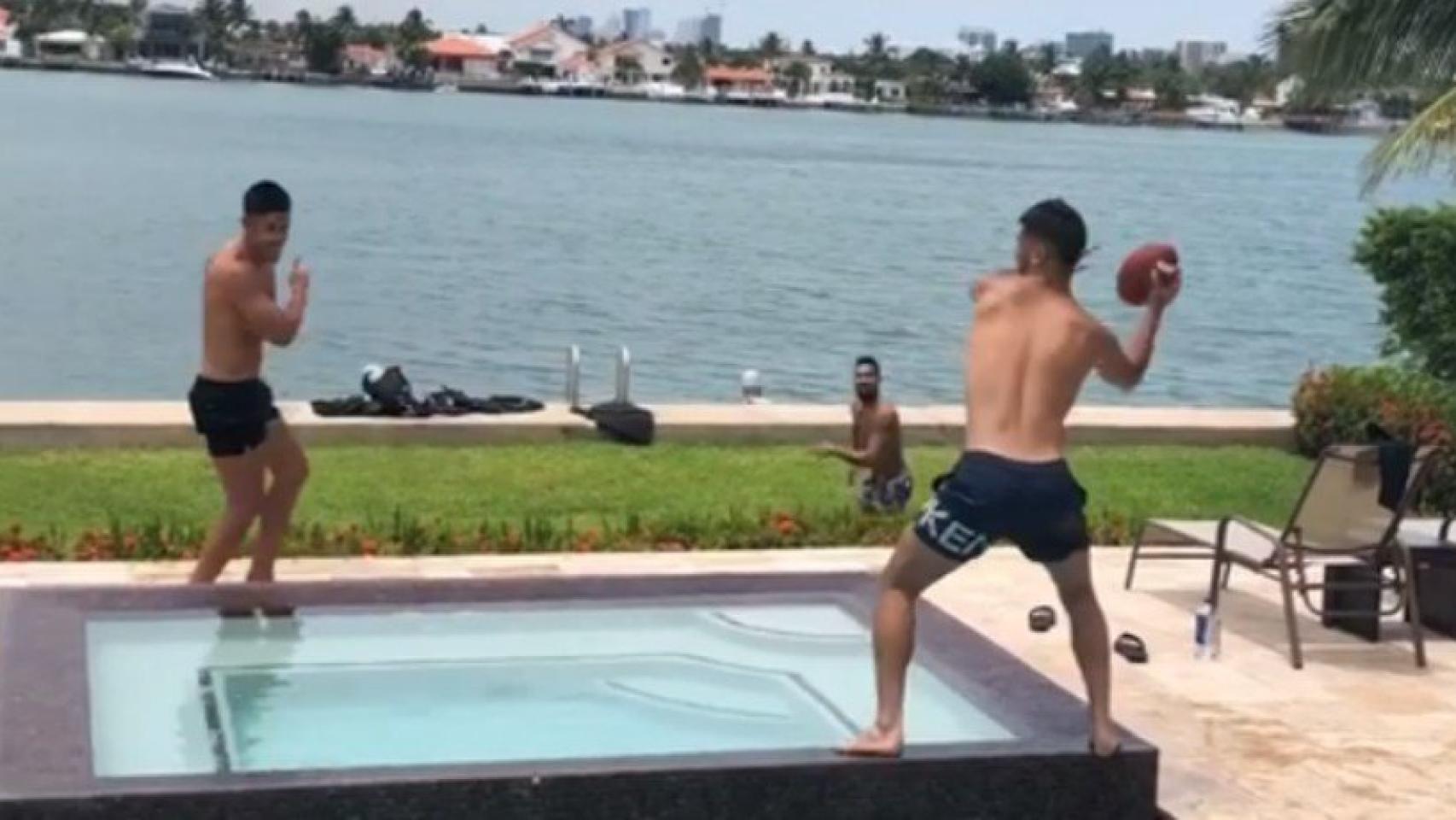 Asensio se divierte en sus vacaciones