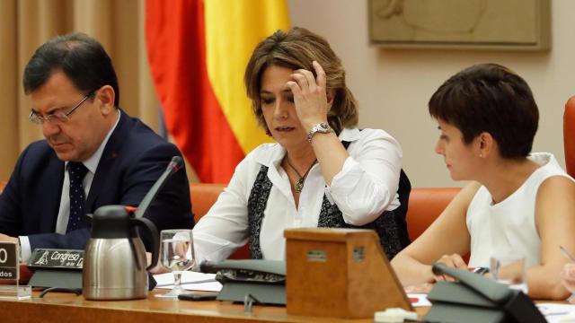 La ministra de Justicia, Dolores Delgado, en el Congreso de los Diputados.