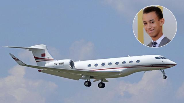 Moulay Hassan, el príncipe marroquí, y su avión personalizado.