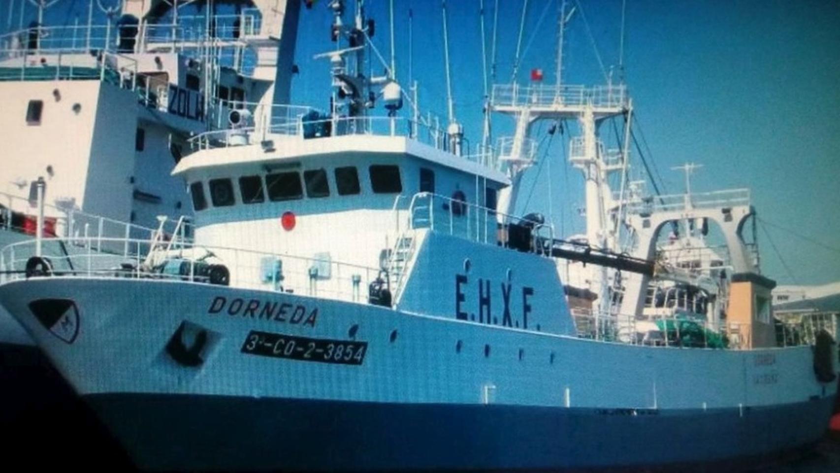 Imagen del barco Dorneda, que ha naufragado en la costa de Argentina.