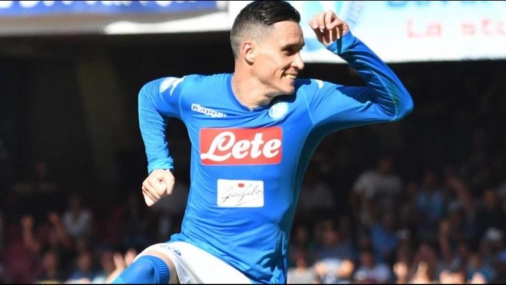 José Callejón, en un partido con el Nápoles. Foto: sscnapoli.it