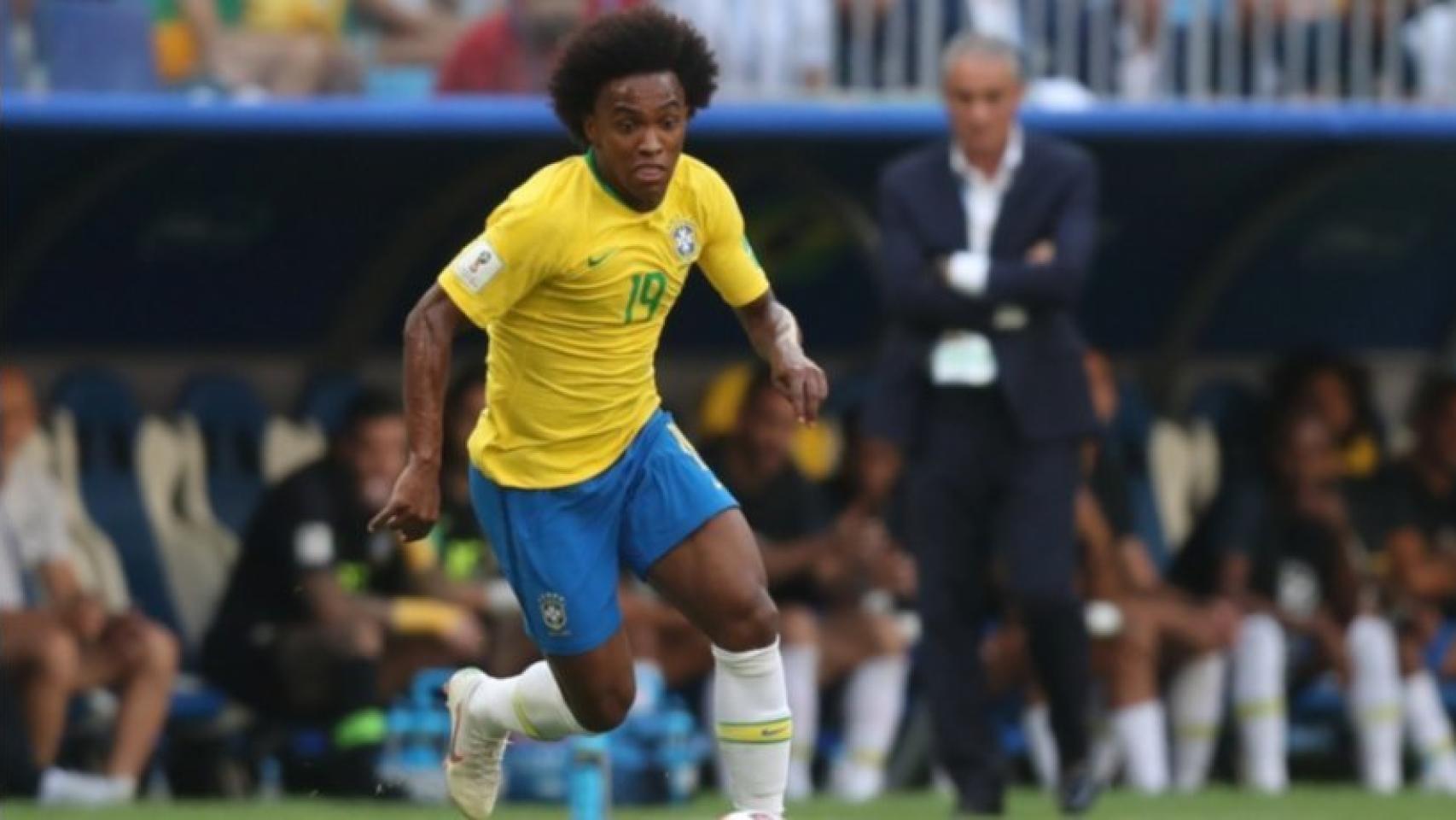 Willian, en un partido de Brasil en el Mundial. Foto: cbf.com.br