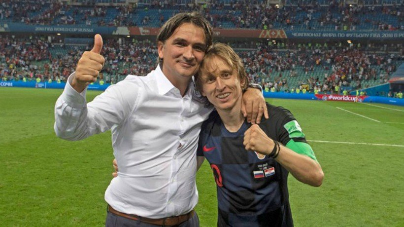 Dalic con Luka Modric.Foto: hns-cff.hr