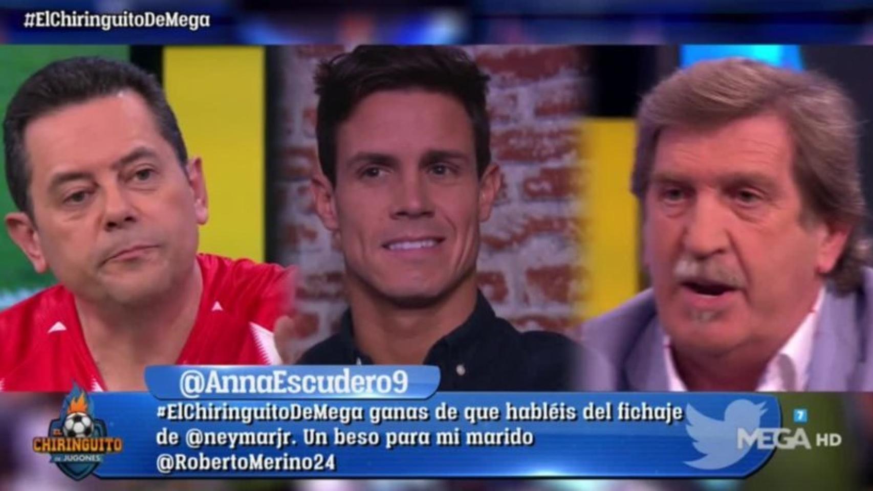 Iñaki Cano, durante un debate en El Chiringuito. Foto: Twitter (@elchiringuitotv)