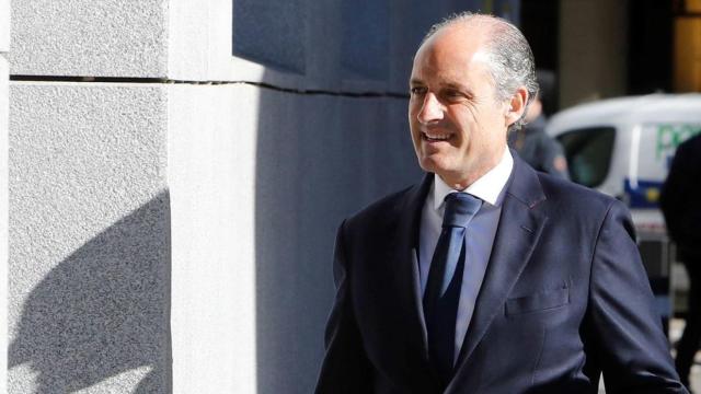 El expresidente valenciano, Francisco Camps, a su llegada a la Audiencia Nacional.