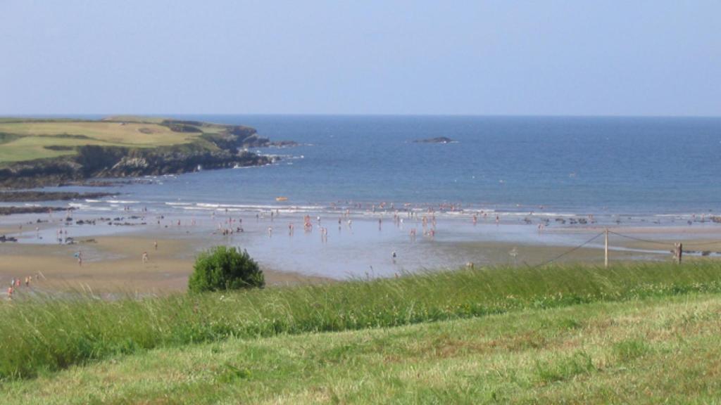 Playa de Bañugues, en Asturias