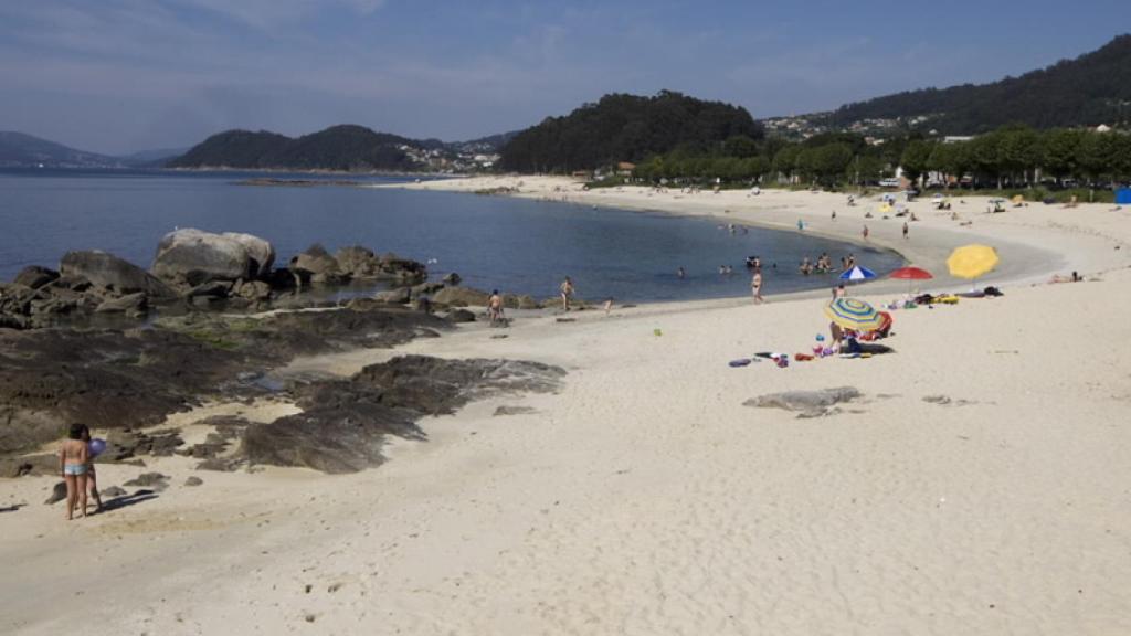 Playa Agrelo en la provincia de Pontevedra