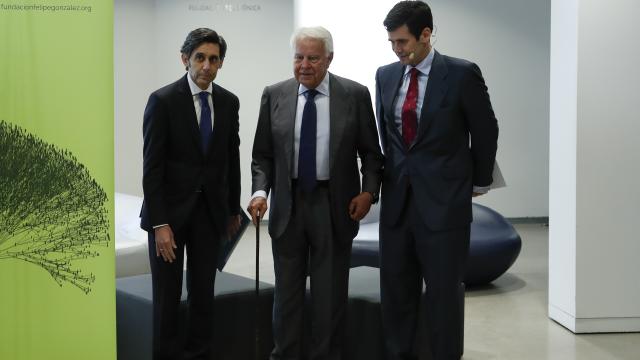 Felipe González en la presentación.