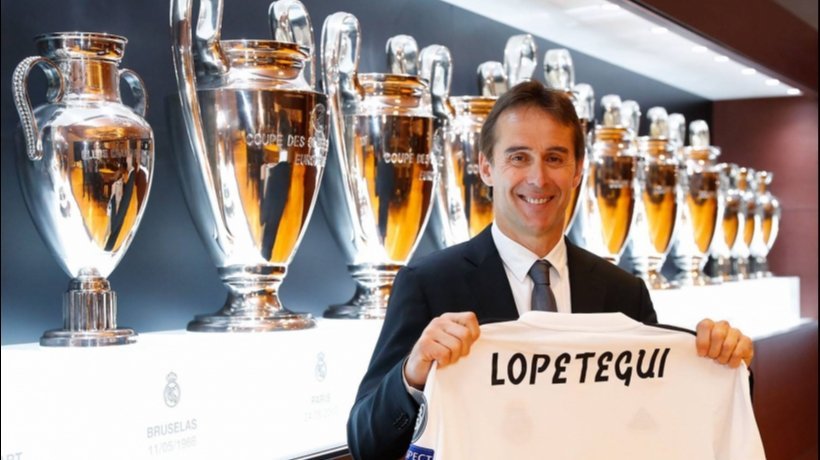 Julen Lopetegui, con la camiseta del Real Madrid