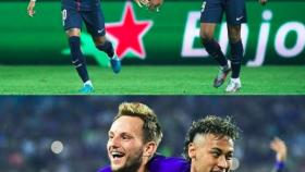 Mensaje de Neymar a Mbappé y Rakitic. Foto: Instagram (@neymarjr)