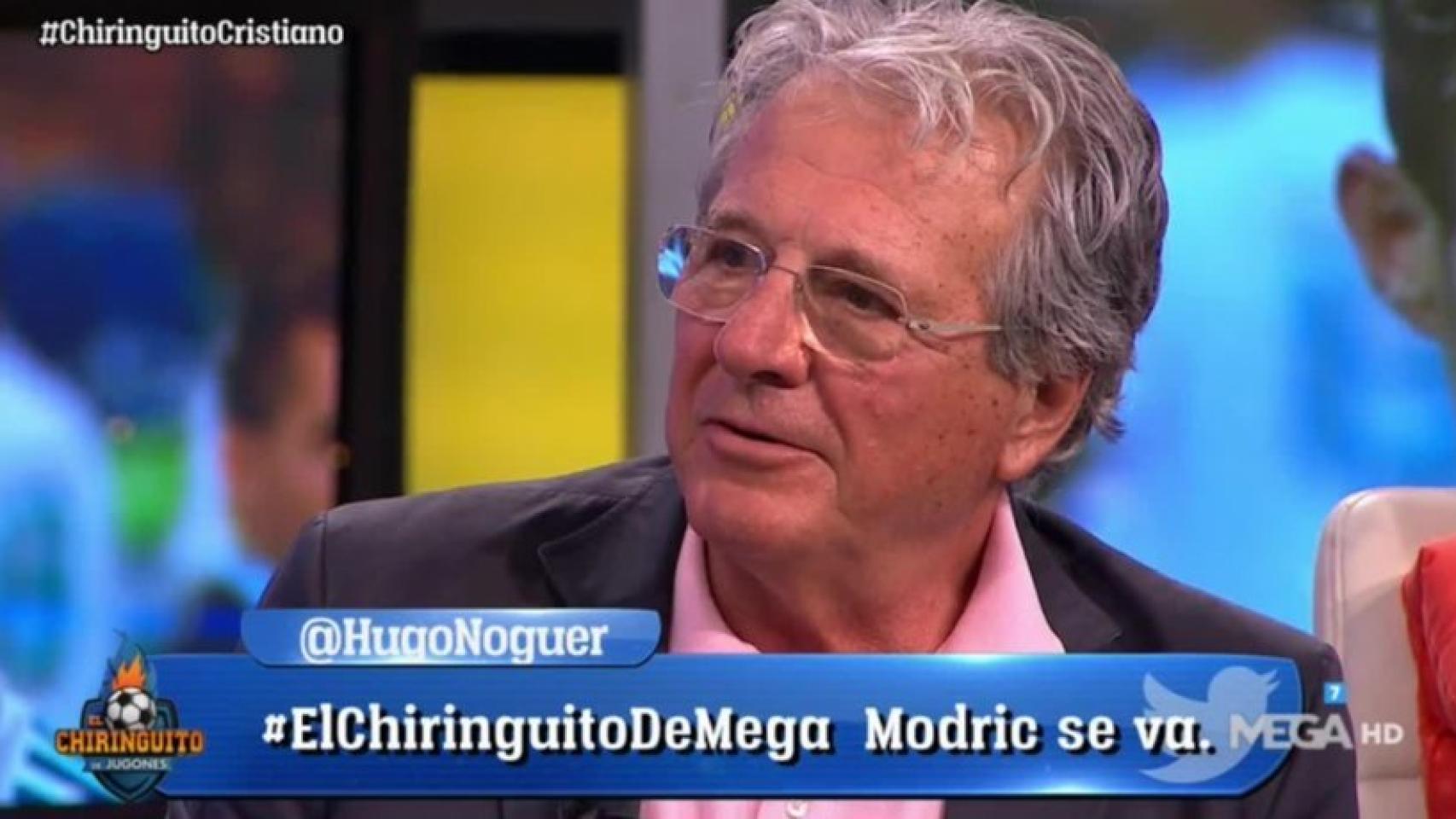 D'Alessandro en El Chiringuito. Foto: Twitter (@elchiringuitotv)