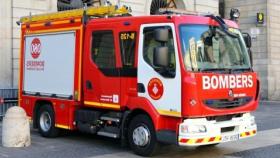 Un camión de Bomberos en Barcelona