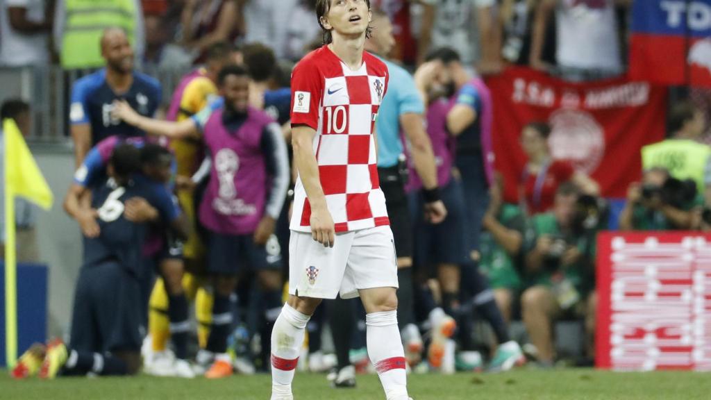 Modric, durante la final del Mundial.