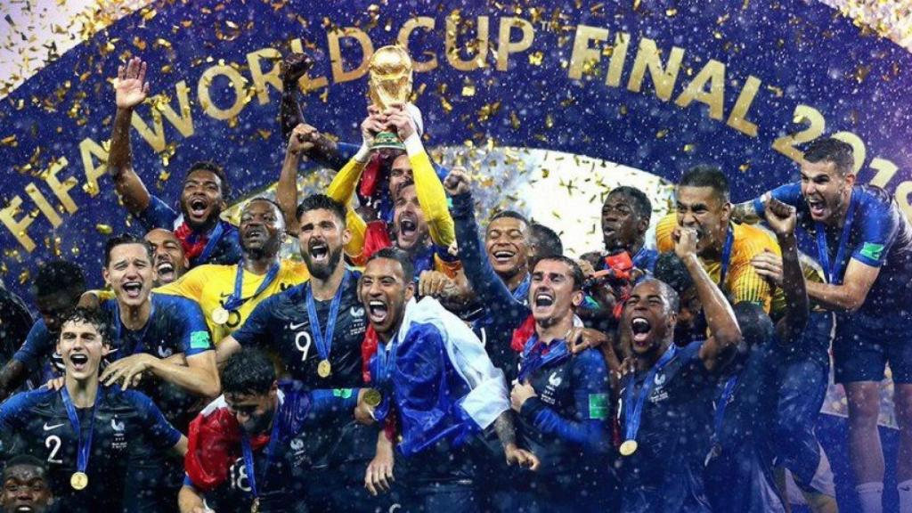 Francia celebra la conquista del Mundial de Rusia. Foto Twitter (@equipedefrance)