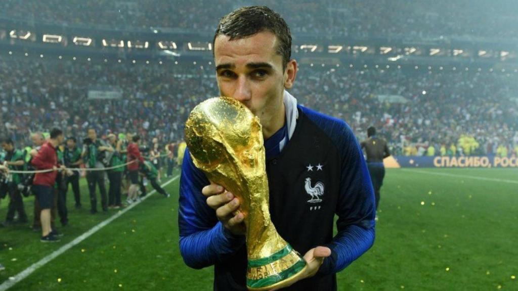 Griezmann celebra el Mundial de Rusia