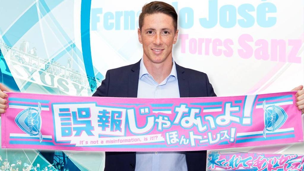 Fernando Torres se presenta ante su nueva afición como jugador del Sagan Tosu